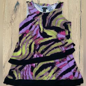 Eva Varro Multicolor Abstract Top